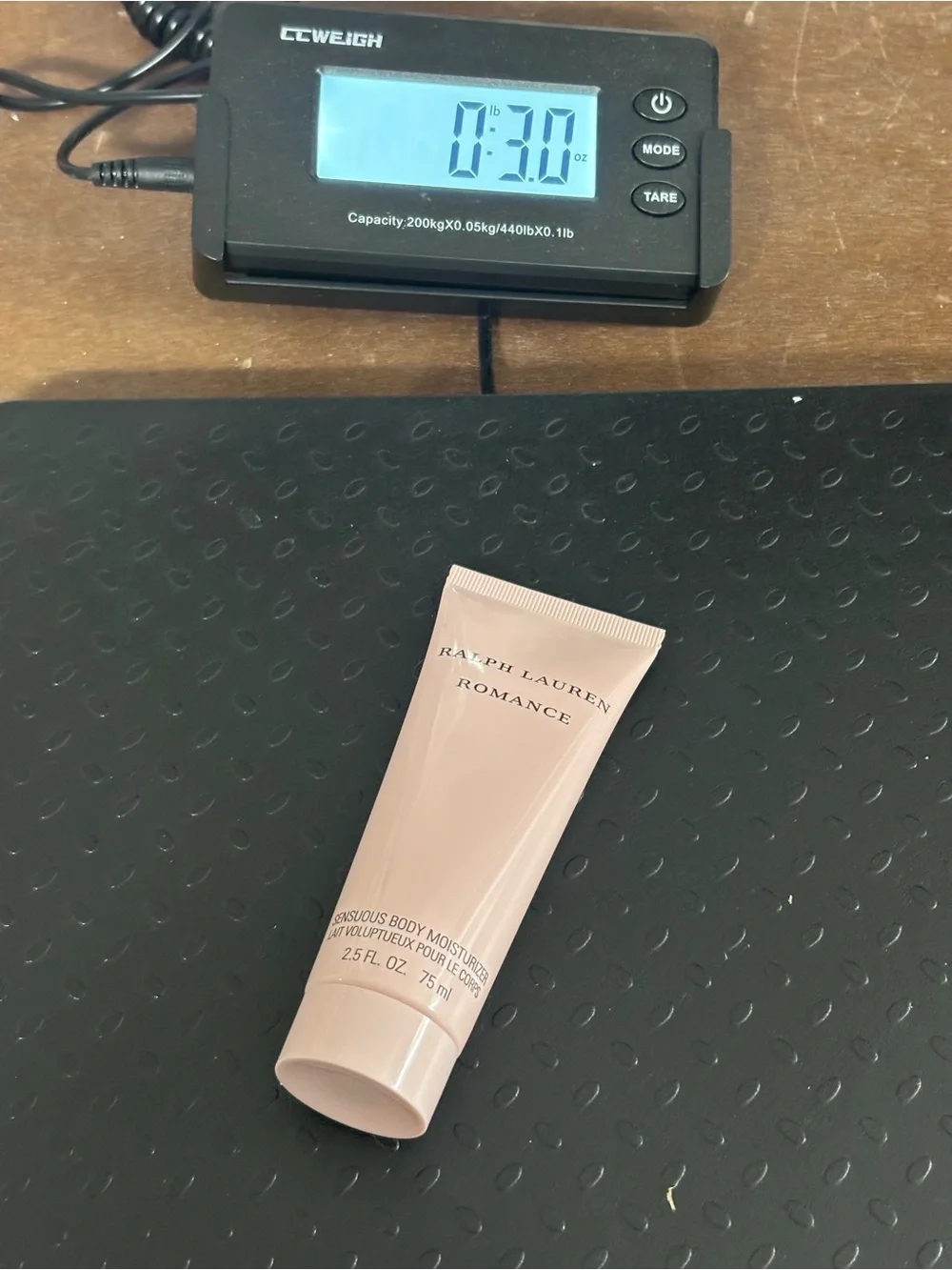 Romance by Ralph Lauren 2.5 Oz 75 ml Sensuous Body Moisturizer Tube Women Opened